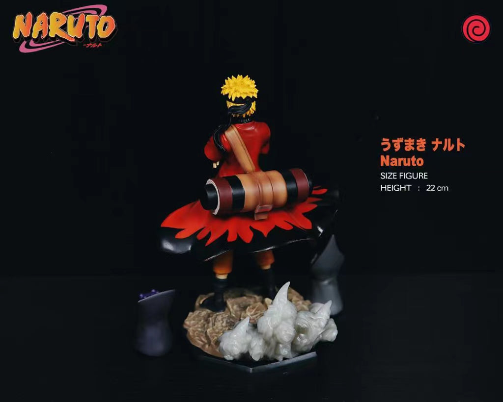 Anime Naruto GK Uzumaki Naruto Fairy Mode Toad Statue Ninja Figure Model PVC Toy Action Figure Collection Ornament