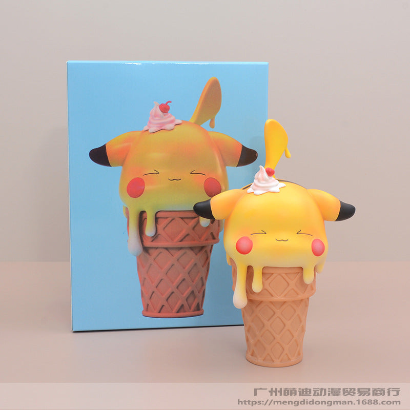 Pokémon cone ice cream ice cream picking pikachu wonderful frog seeds, duck Kabi beasts swing hand