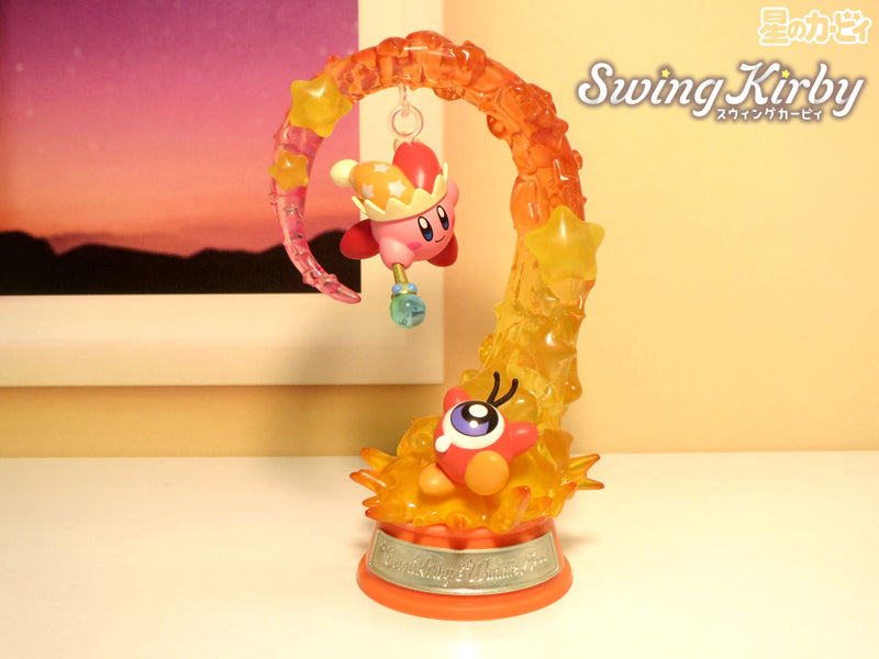 6 Styles Swing Kirby Figures Cute Animation Peripherals PVC Figures