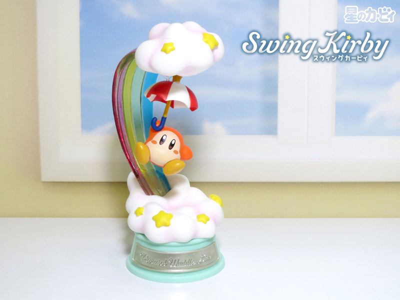 6 Styles Swing Kirby Figures Cute Animation Peripherals PVC Figures