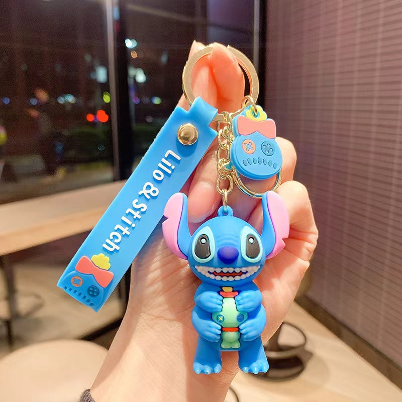 【KEYRING】 3D Cute Cartoon Soft Silicone IP Character Animal Fashion Kawaii for keychain