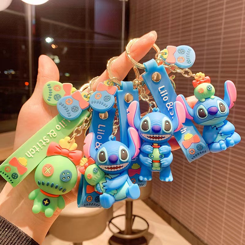 【KEYRING】 3D Cute Cartoon Soft Silicone IP Character Animal Fashion Kawaii for keychain