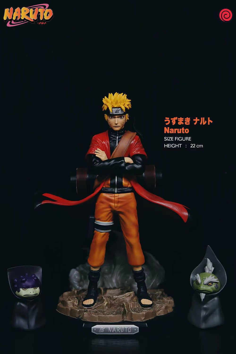 Anime Naruto GK Uzumaki Naruto Fairy Mode Toad Statue Ninja Figure Model PVC Toy Action Figure Collection Ornament